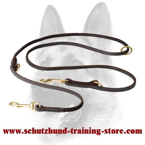 Baby Soft English Leather Dog Lead for Walking and Training