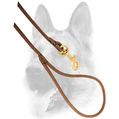 Decorative stitching on dog leash