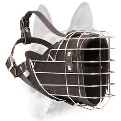 Wire cage dog muzzle