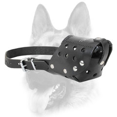 Extreme comfort leather muzzle