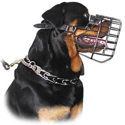 Handmade winter Schutzhund dog muzzle