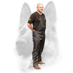 Adjustable bibs for dog training pants