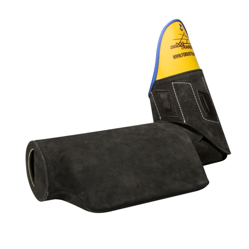 Bite sleeve with durable inside handle