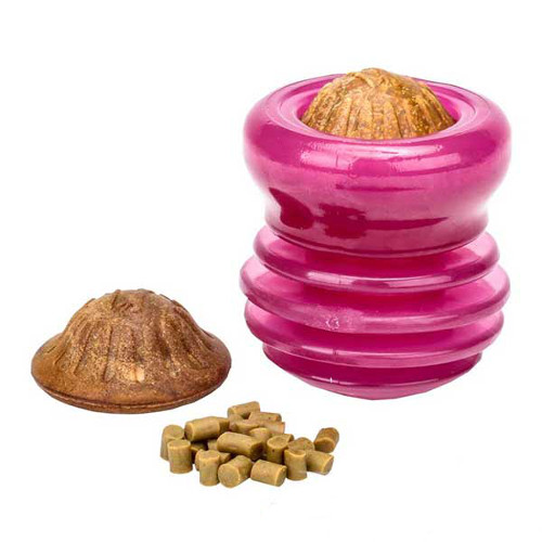 Everlasting dog treat dispenser