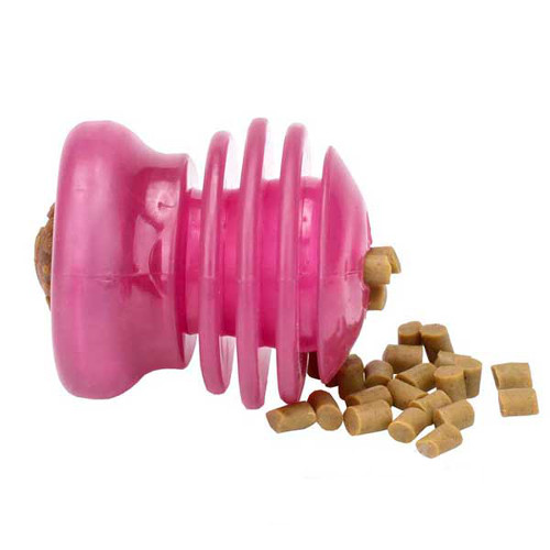 Healthy mealtime dog rubber toy