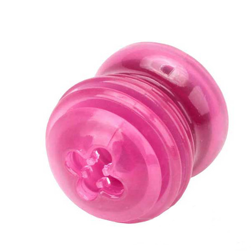 Safe dog pink rubber chewing toy