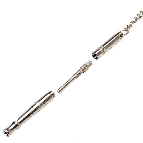 Dog whistle with tone level screw